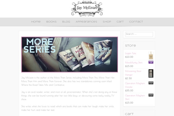 jaymcleanauthor.com site used Base-wp-premium