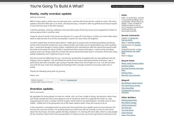 jaystinyhouse.com site used Journalist