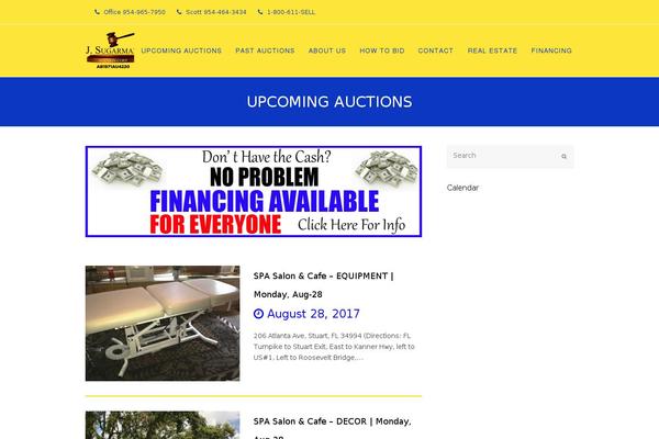 Total theme site design template sample