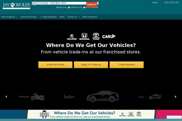 Jaywolfe theme site design template sample
