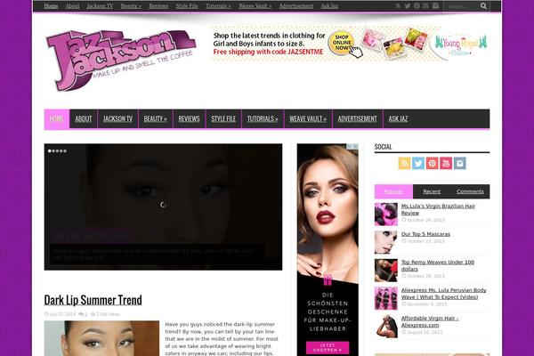 Jarida theme site design template sample