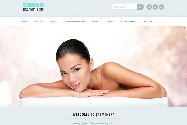 Dream Spa theme site design template sample