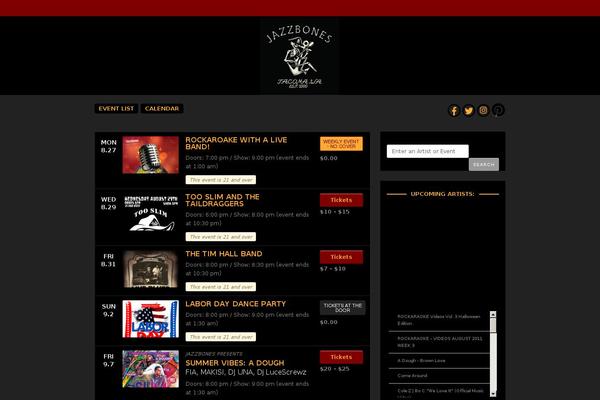 Site using Ticketfly-cms plugin