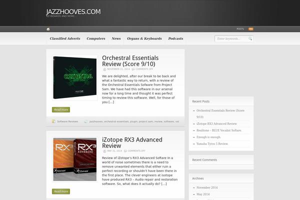 Headlines theme site design template sample