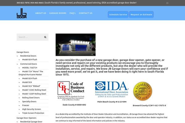 jbgaragedoors.com site used The-core-child