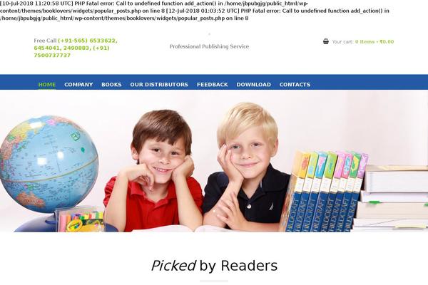 Booklovers theme site design template sample