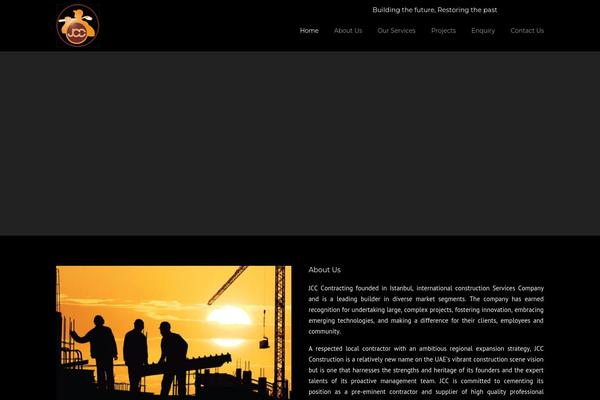Construction theme site design template sample