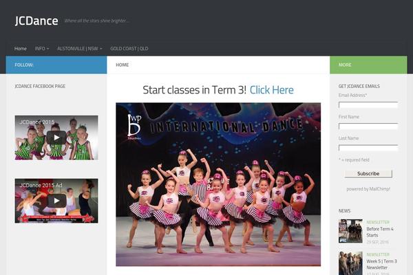 Site using Falconiform YouTube Widget plugin