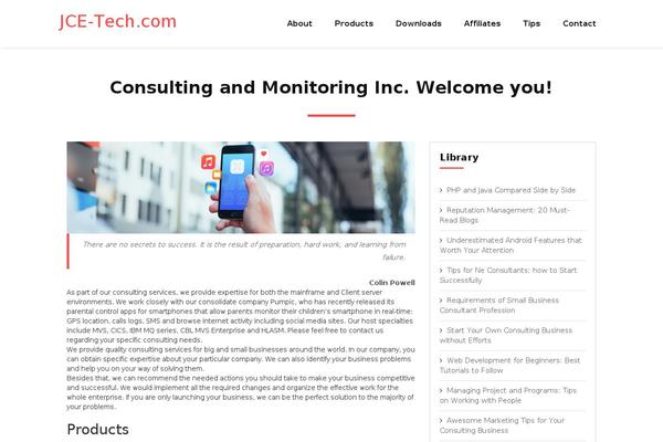 BizSphere theme site design template sample