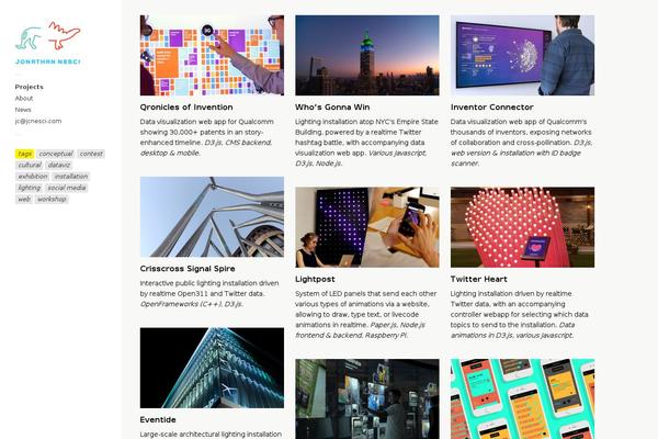 Touchfolio theme site design template sample