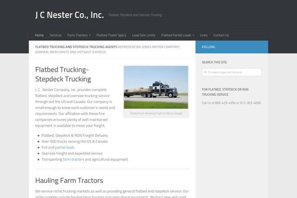 jcnester.com site used Hueman