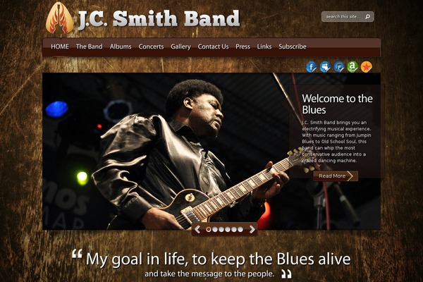 jcsmithband.com site used Myband