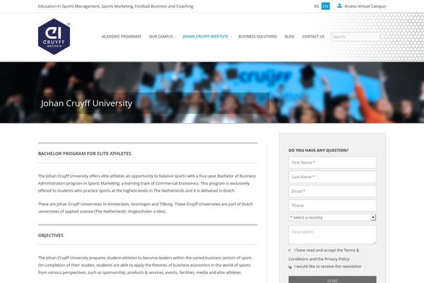 WordPress website example screenshot