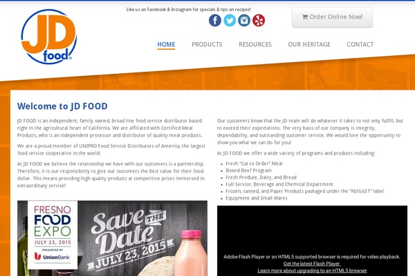 jdfood.com site used Site