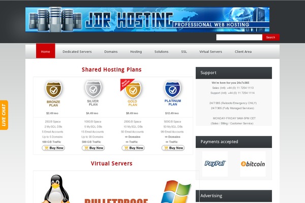 QuickHost theme site design template sample