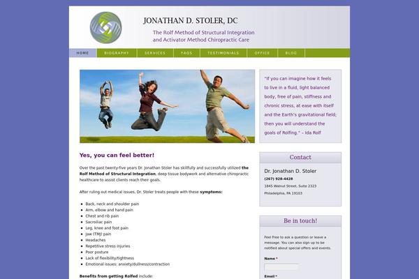 Thesis 1.6 theme site design template sample