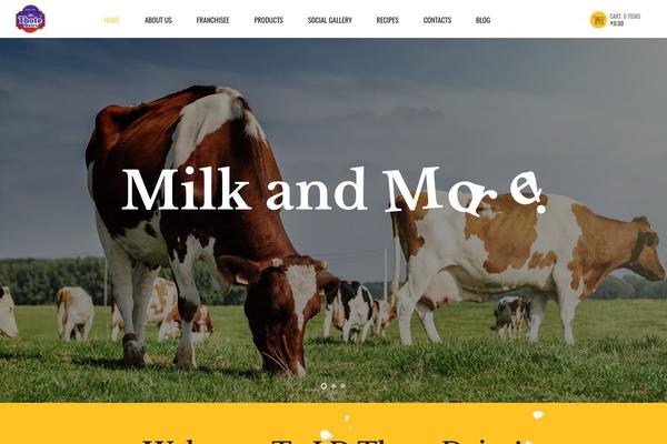 Dairy-farm theme site design template sample