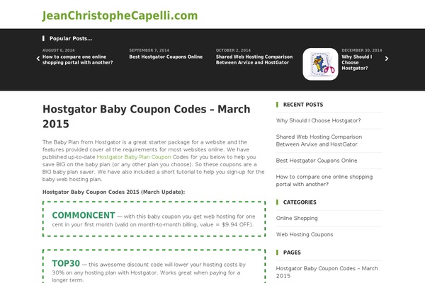 jeanchristophecapelli.com site used Vision
