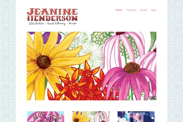 jeaninehenderson.com site used Portfolio