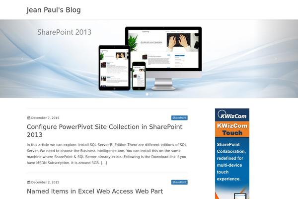 Lightning theme site design template sample