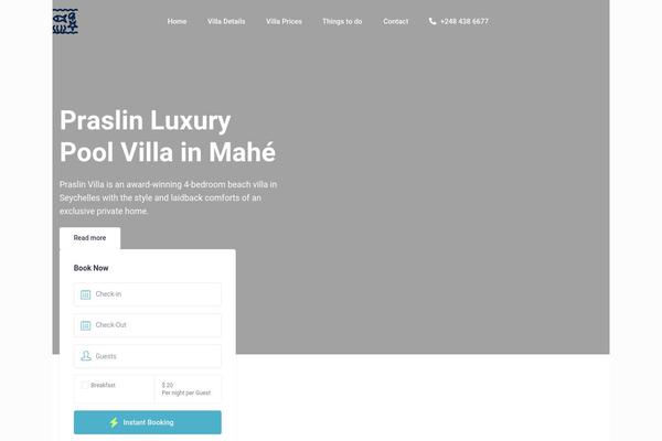 Site using Rentals-gutenberg plugin