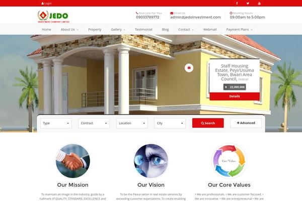 Real Spaces theme site design template sample