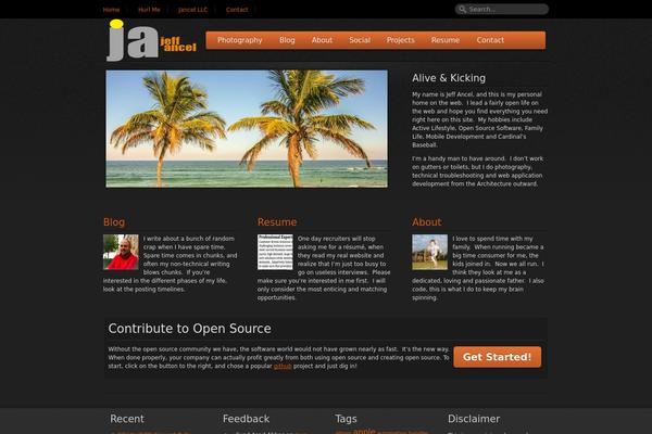 Onyx theme site design template sample