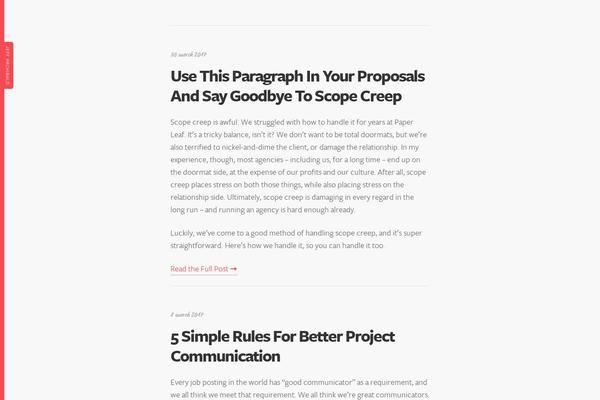 Jeff theme site design template sample