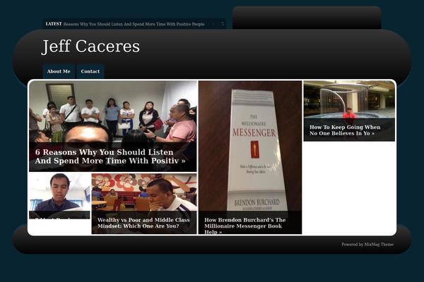jeffcaceres.com site used Icon WP