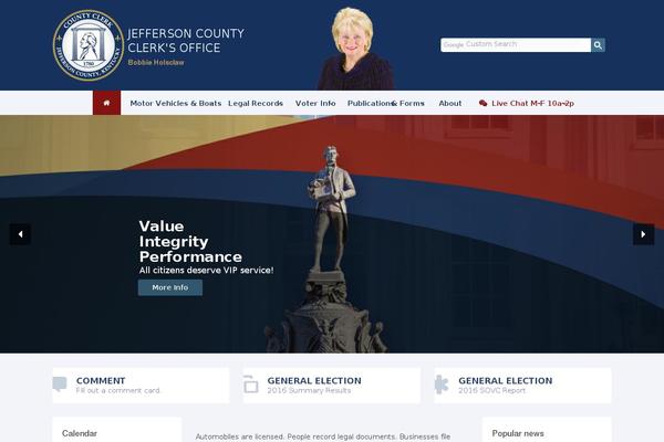 Candidate theme site design template sample