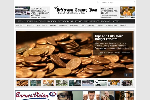 City Desk theme site design template sample