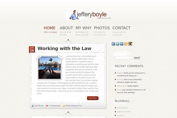 Personalpress theme site design template sample