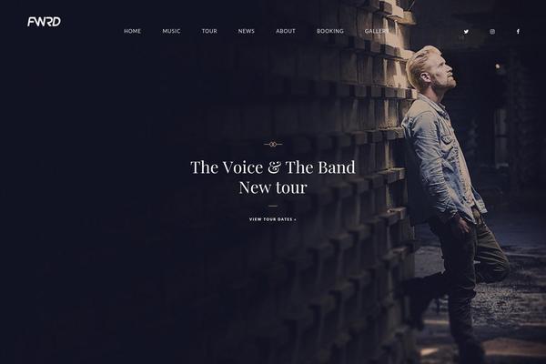 FWRD theme site design template sample