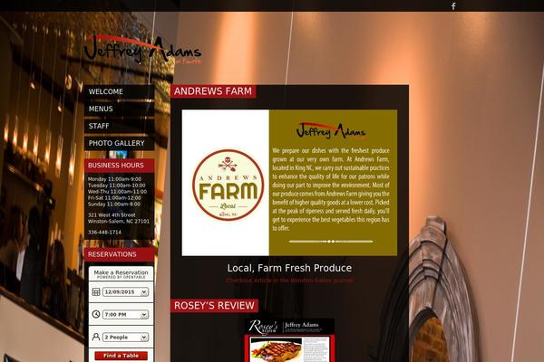 Foxy theme site design template sample