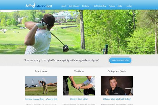 jeffreyandersongolf.com site used Jeff