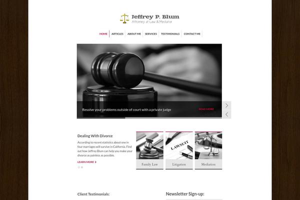 The Practice theme site design template sample