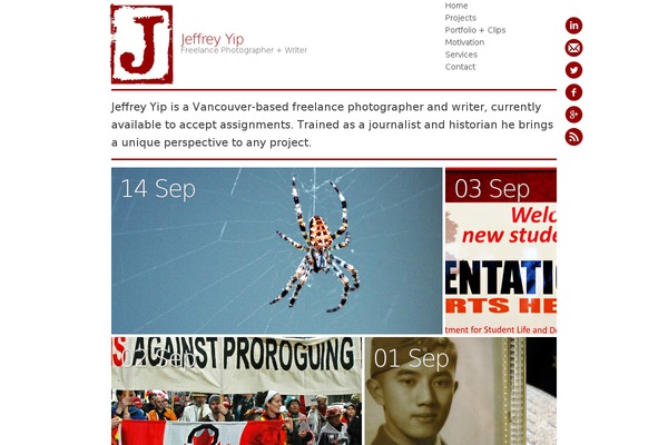 AutoFocus theme site design template sample