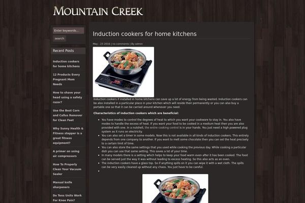 Mountain Creek theme site design template sample