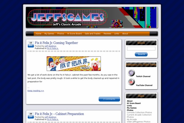 jeffsgames.com site used Wscorvette-theme-10