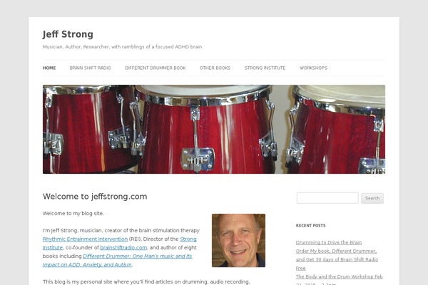 jeffstrong.com site used Twentytwelve.1.0