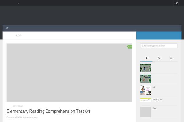 Hueman theme site design template sample