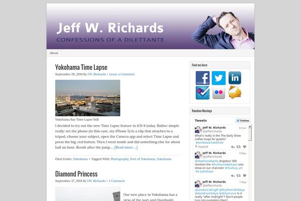 Site using Genesis Social Profiles Menu plugin