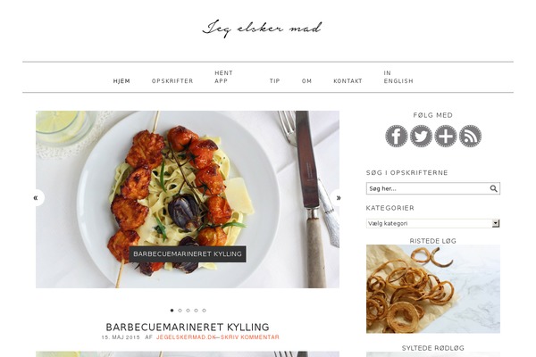 Foodie theme site design template sample