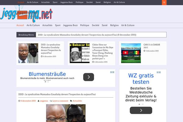 Magzimum theme site design template sample