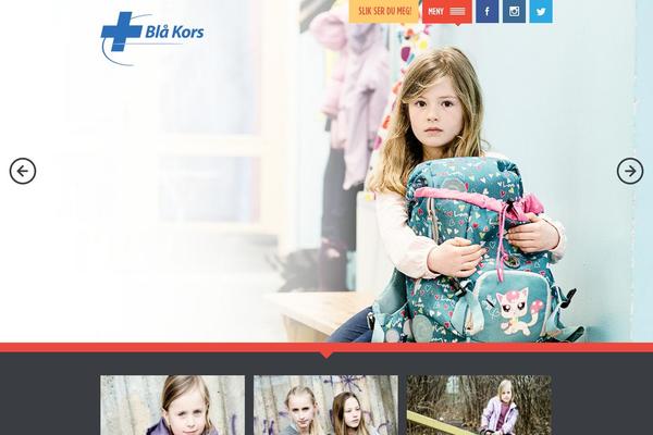 bluecross theme websites examples