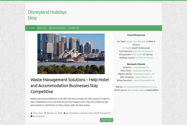 Travelify theme site design template sample