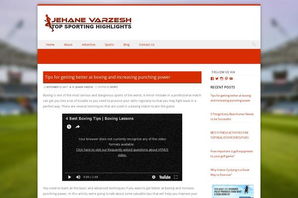 Discovery theme site design template sample