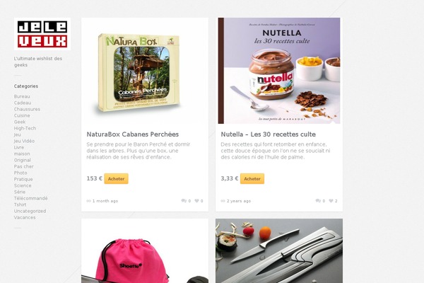 Gridlocked theme site design template sample