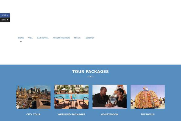 Site using Travel-booking plugin