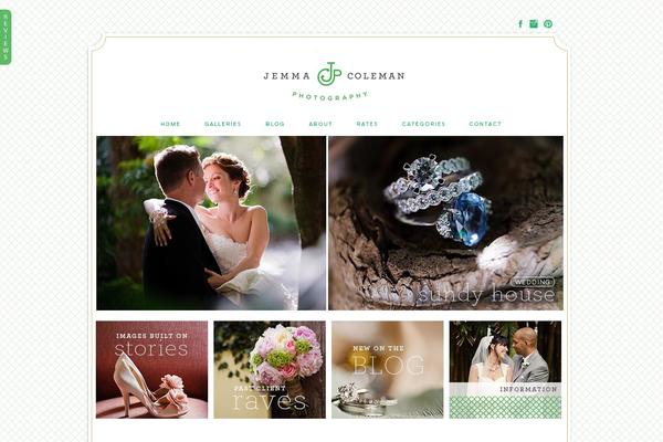 Prophoto4 theme site design template sample